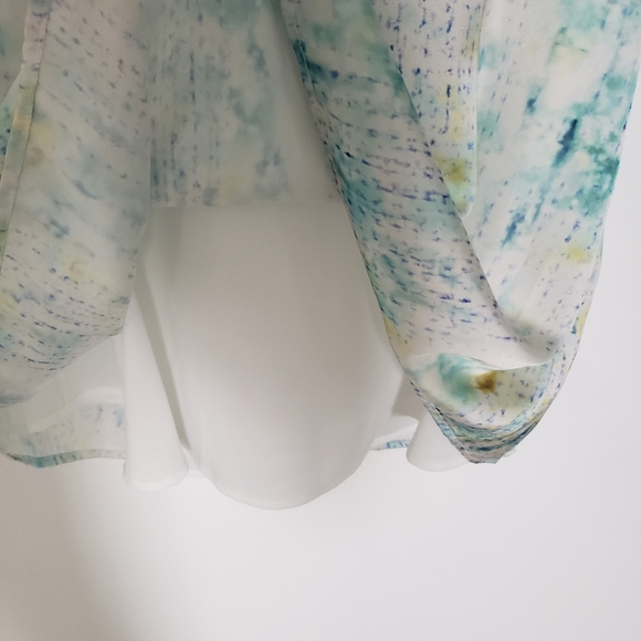 Ellie Mea sample skirt,water colours,silky,linned,pockets Sm - Picture 5 of 12